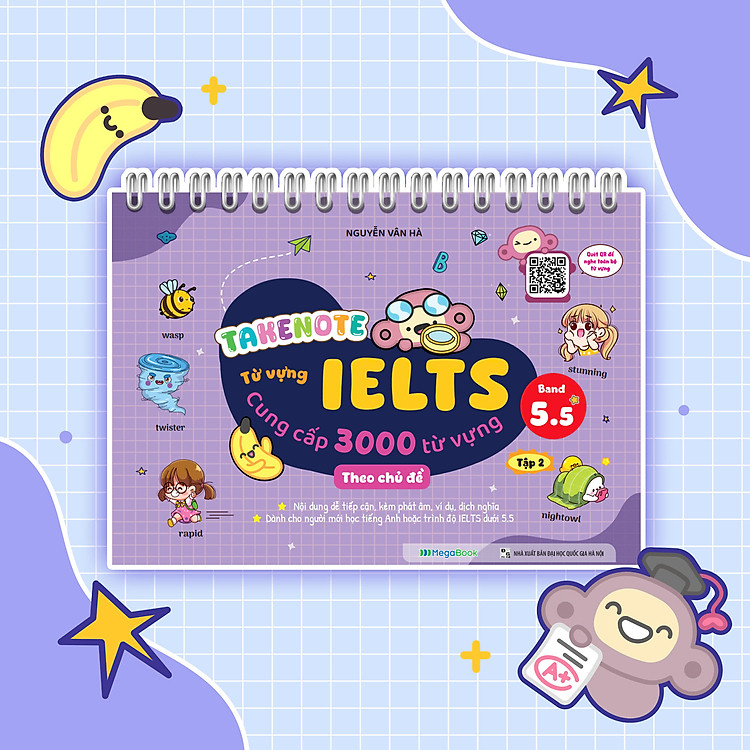 Takenote IELTS 3000 Từ Vựng Theo Chủ Đề – Tập 2 (Band 5.5)