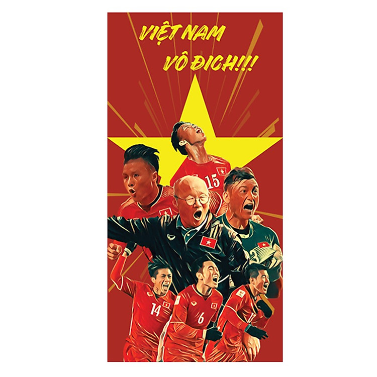 Bộ 10 Bao Lì Xì 2019 Việt Nam Vô Địch - Đội Tuyển Việt Nam
