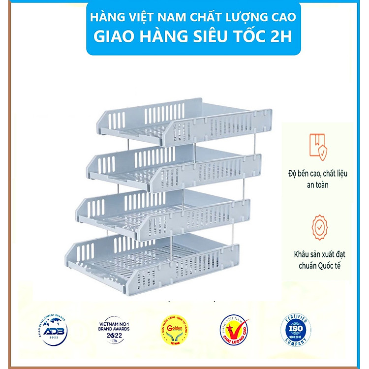 Khay Đựng Tài Liệu 3 Tầng 5683 A4 (Màu Trắng) - Ảnh 3