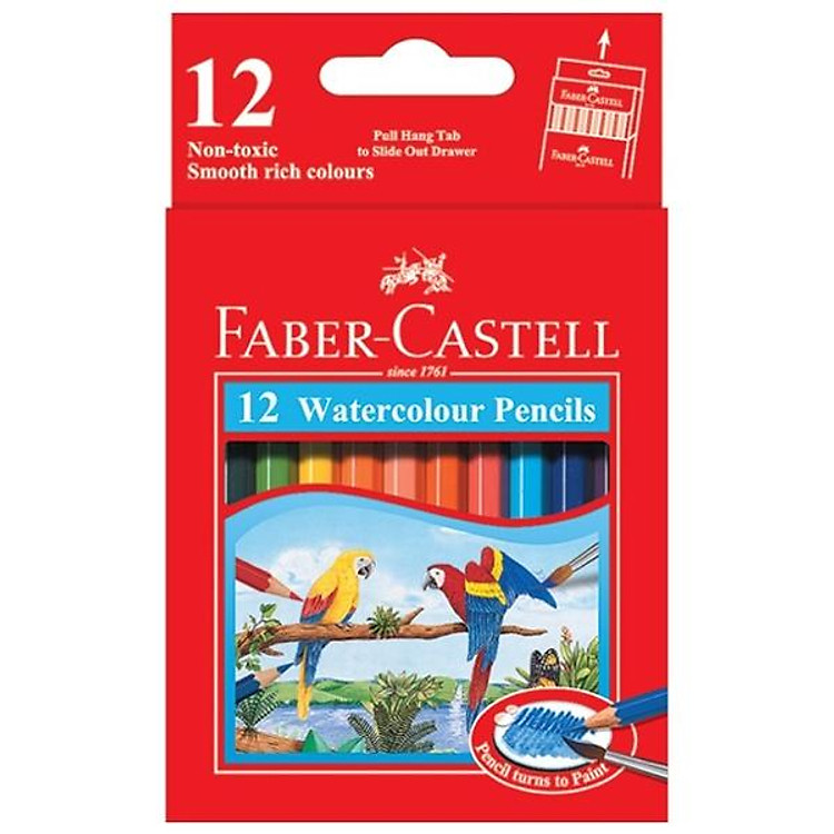Chì Màu Nước Faber-Castell Parrot (12 màu)