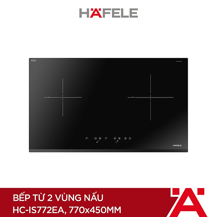 Bếp Từ 2 Vùng Nấu Hafele 770x450mm HC-IS772EA - 535.02.222 Xuất Xứ Châu Âu (Hàng chính hãng)