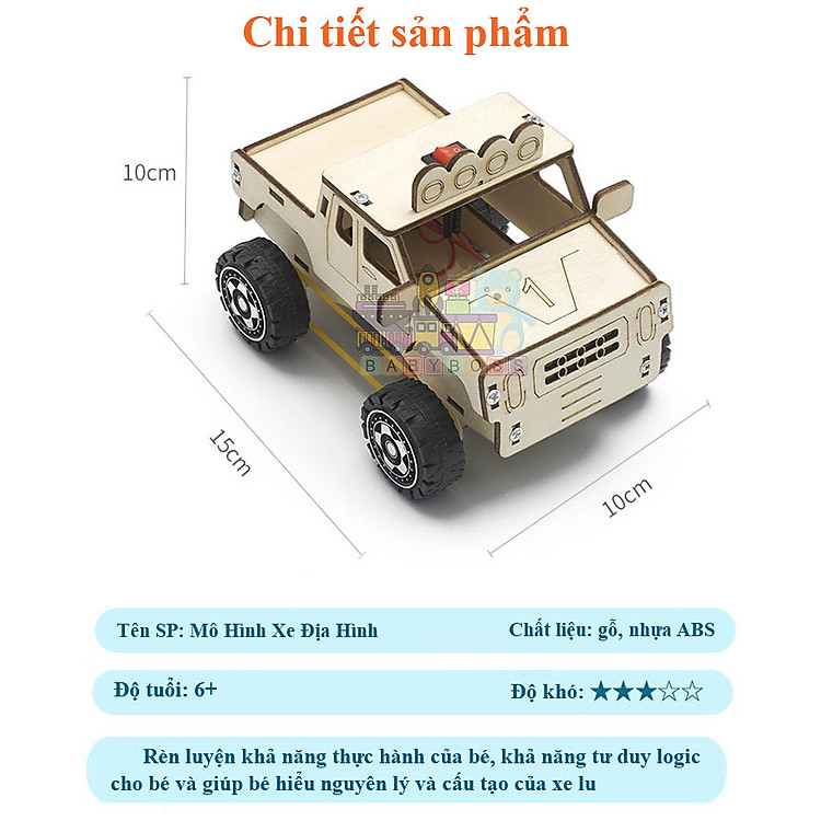 Bộ Đồ Chơi Khoa Học Xe Địa Hình Chính hãng Ưu đãi - Hình ảnh 3