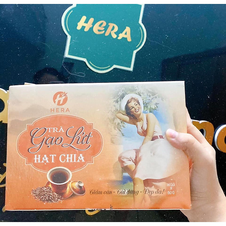 Trà hỗ trợ giảm cân gạo lứt HERA (mẫu mới 2020)