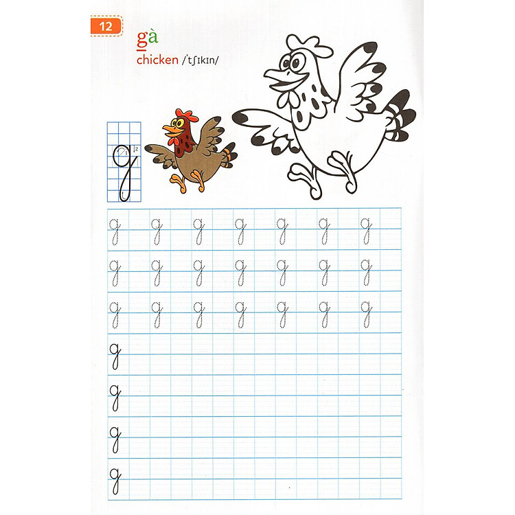 Tập Viết Chữ Đẹp & Tô Màu - Kiểu Chữ Thường (Khổ Nhỏ) - Ảnh 5