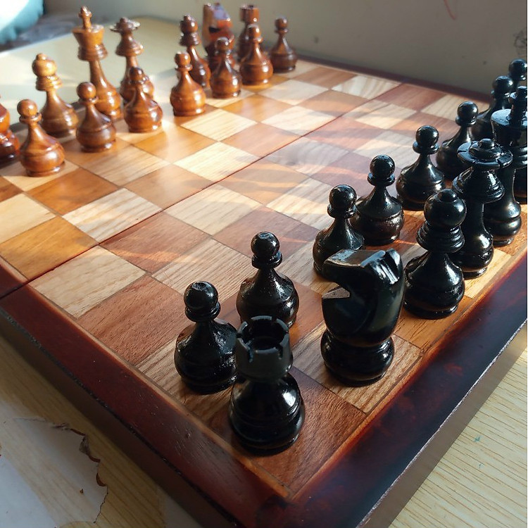 Mua Bàn cờ vua gỗ hương tại Vua cờ Chính hãng Giá rẻ - Hình ảnh 2