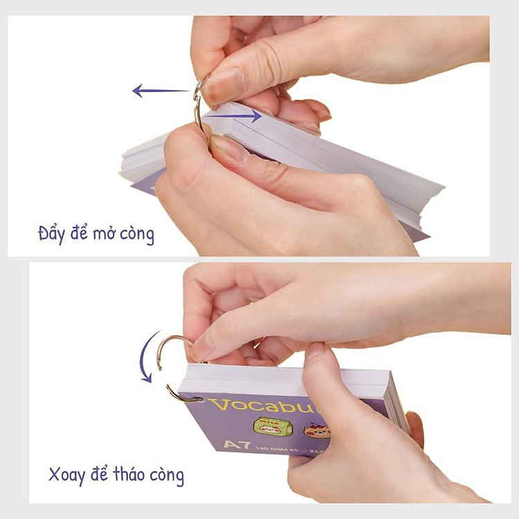 Tập thẻ Vocabulary Klong A7 (85 tờ) - Ảnh 7