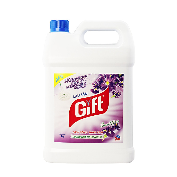 Nước Lau sàn Gift Sweet Iris dạng can 4kg
