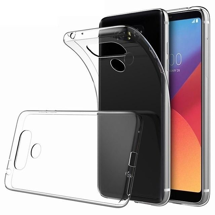 Bộ 2 ốp lưng silicone dẻo cho LG G6 (trong suốt)