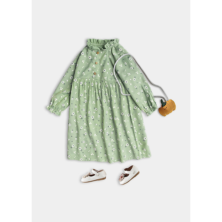 Váy Cho Bé Dáng Xòe Họa Tiết Hoa Nhí Thời Trang Bello Land