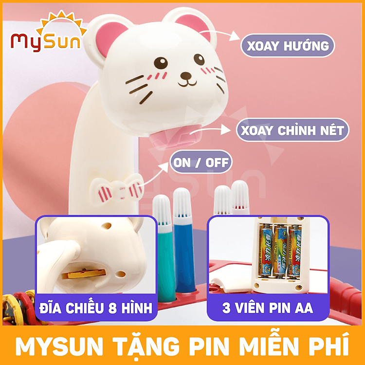 Bảng vẽ trắng thông minh cho bé - Mèo hồng Chính hãng Giá rẻ - Hình ảnh 5
