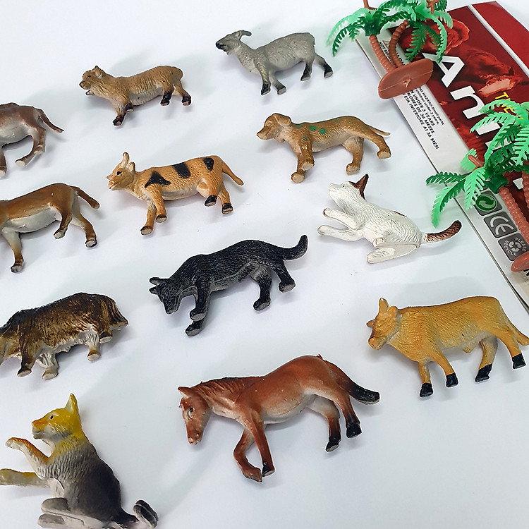 Bộ sưu tập 12 mô hình động vật trang trại Chính hãng Ưu đãi - Hình ảnh 3