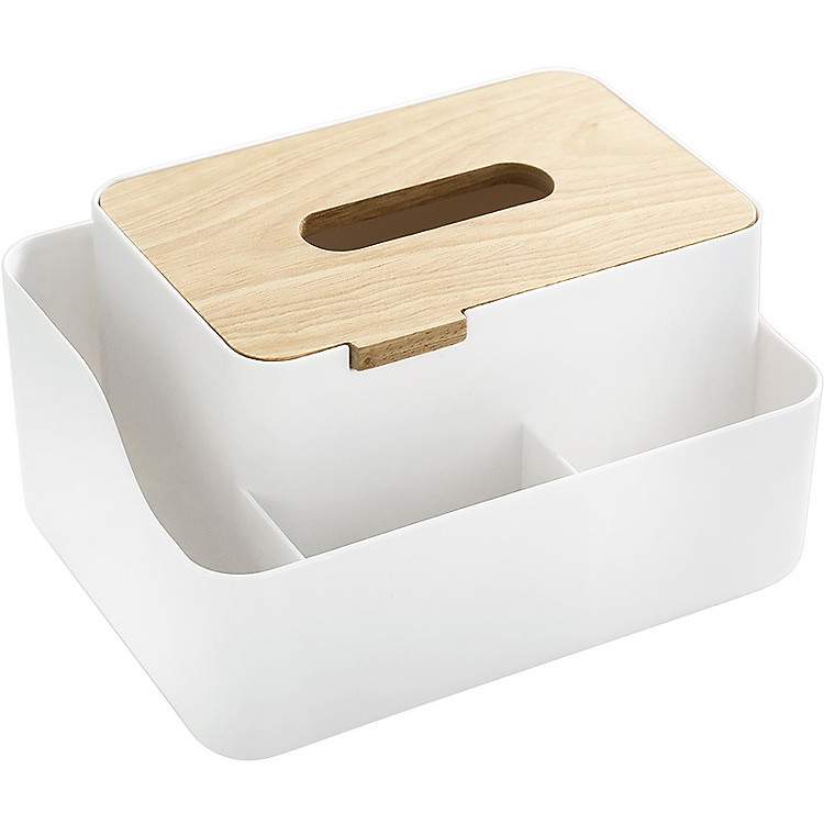 Hộp Đựng Giấy Ăn Cao Cấp Có 3 Ngăn Đựng Đồ Dùng Gia Đình Thành Nam