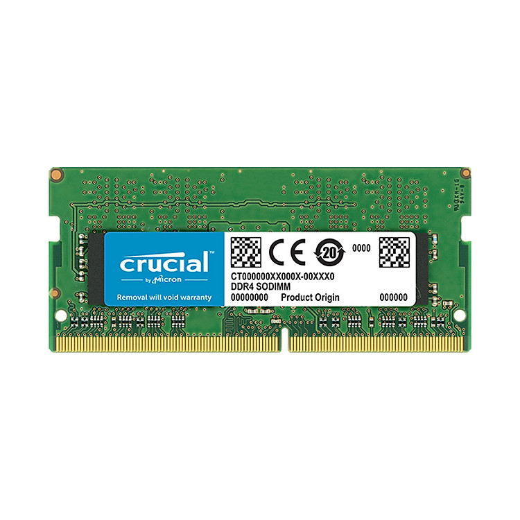 Ram laptop Crucial DDR4 16GB (1x16GB) Bus 2666Mhz SODIMM CT16G4SFD8266 - Hàng Chính Hãng