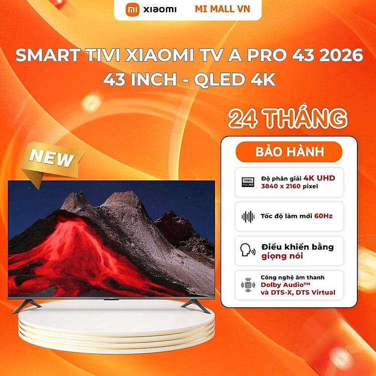 Mua [NEW 2026 TV Series] Smart Tivi Xiaomi TV A Pro 43 2026 - 43 Inch - Hàng Chính Hãng - 43 inch tại WinhotechVN