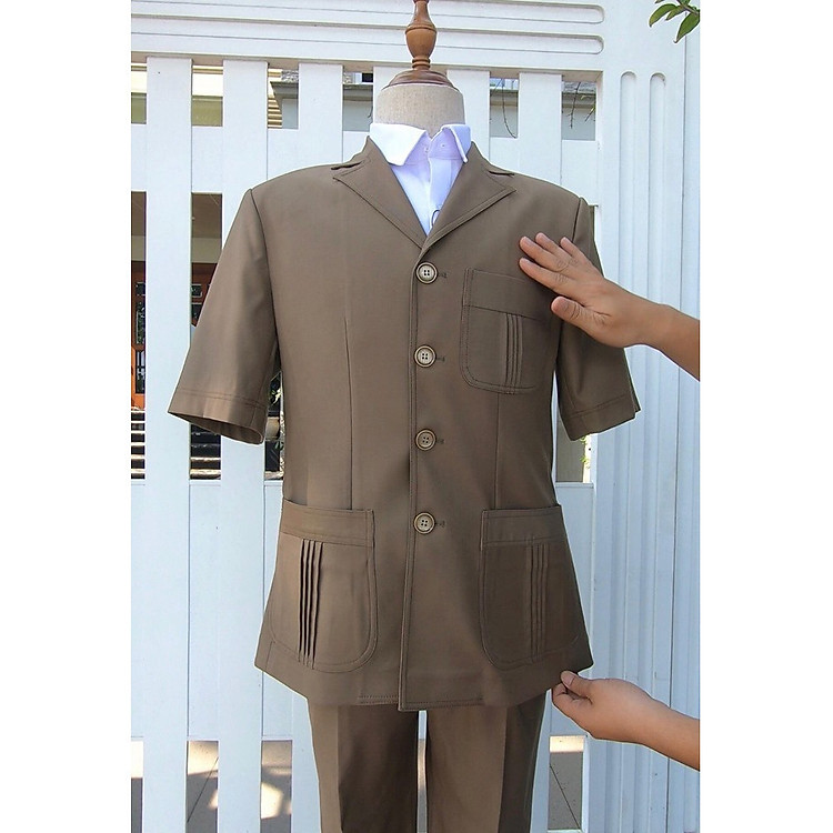 BỘ KÝ GIẢ NAM TRUNG NIÊN KN10 NÂU