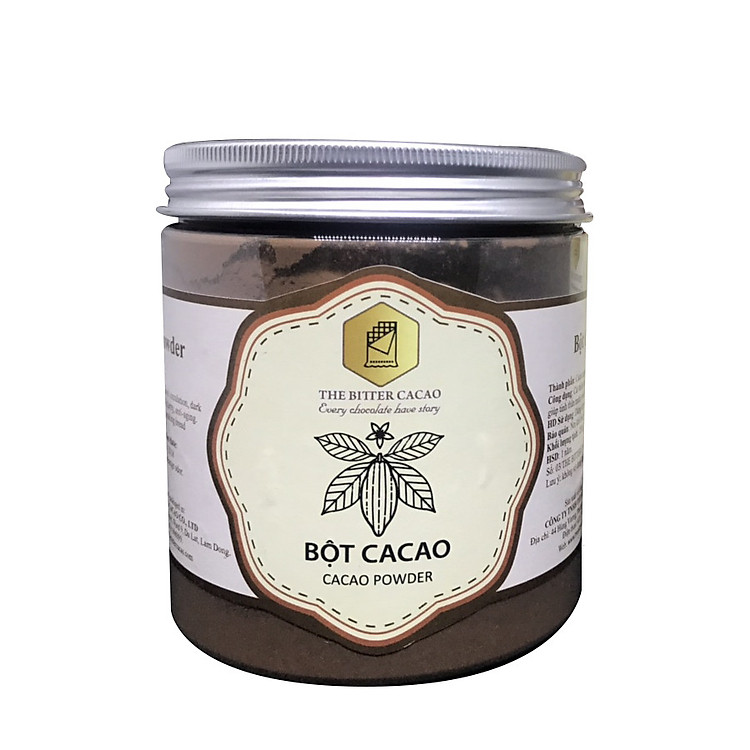 Hộp Bột Cacao Nguyên Chất 100% The Bitter Cacao (500g)