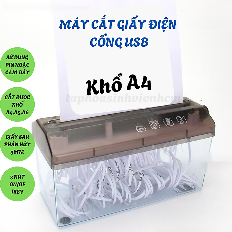 Máy hủy giấy FULLBOX (A4 và A6)