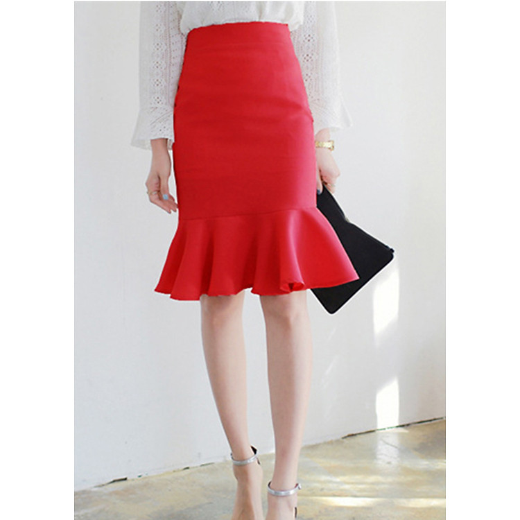 Chân váy ôm chân váy đuôi cá, chân váy công sở freesize 03