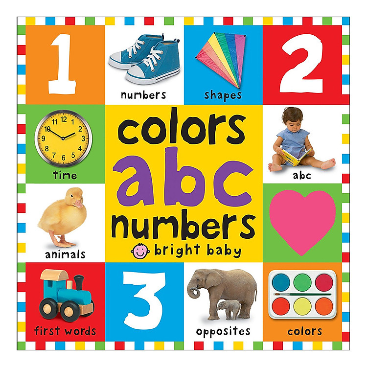 Sách Colours ABC Numbers: First 100 Books - First 100 Books (Board book)