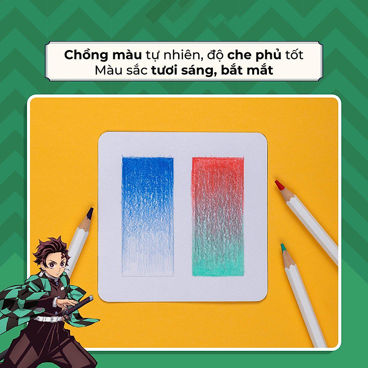 Bút Chì Màu Thanh Gươm Diệt Quỷ Colokit CPC-C043 (24 chiếc) - Ảnh 6