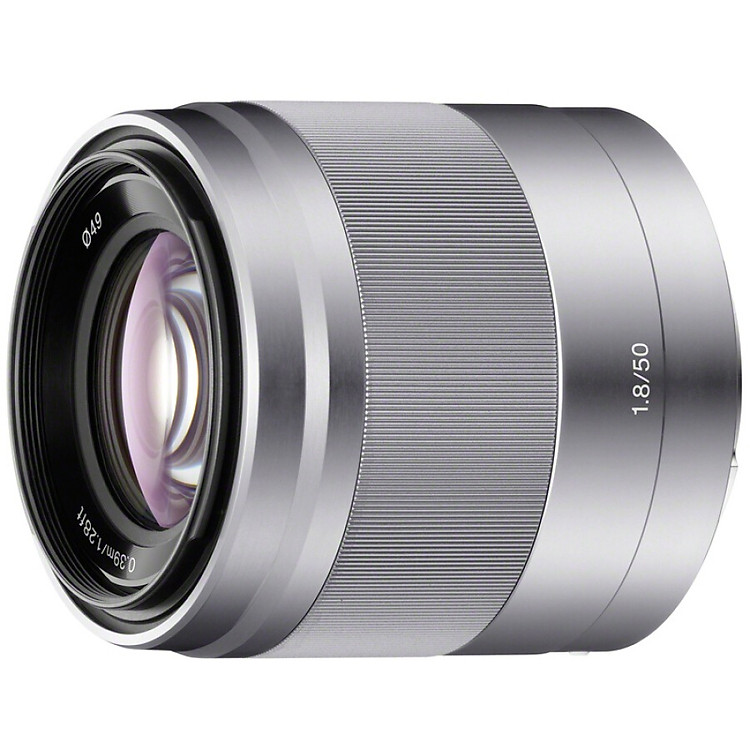 Ống Kính Sony E 50mm F1.8 OSS APS-C frame (SEL50F18) - Bạc