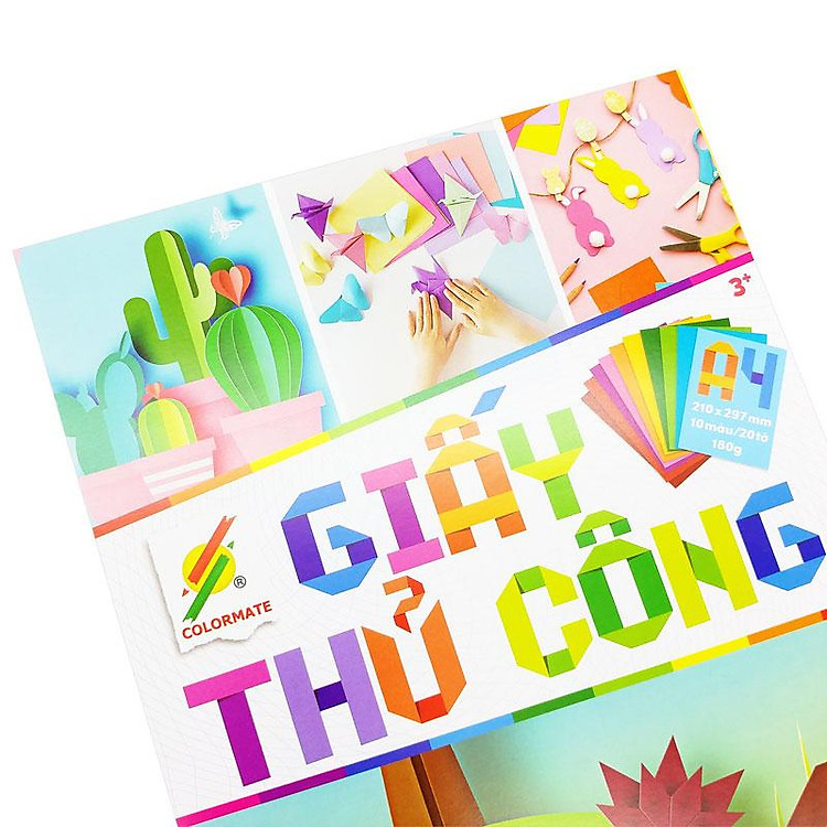 Giấy Thủ Công A4 10 Màu Colormate GTC-2656 (20 tờ) - Ảnh 6