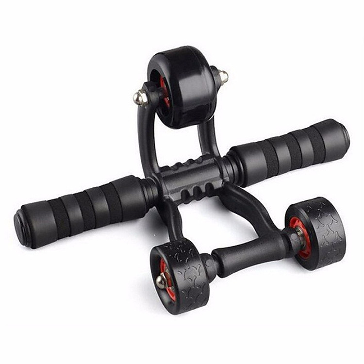 Con lăn tập cơ bụng 3 bánh - Tặng kèm thảm quỳ chân