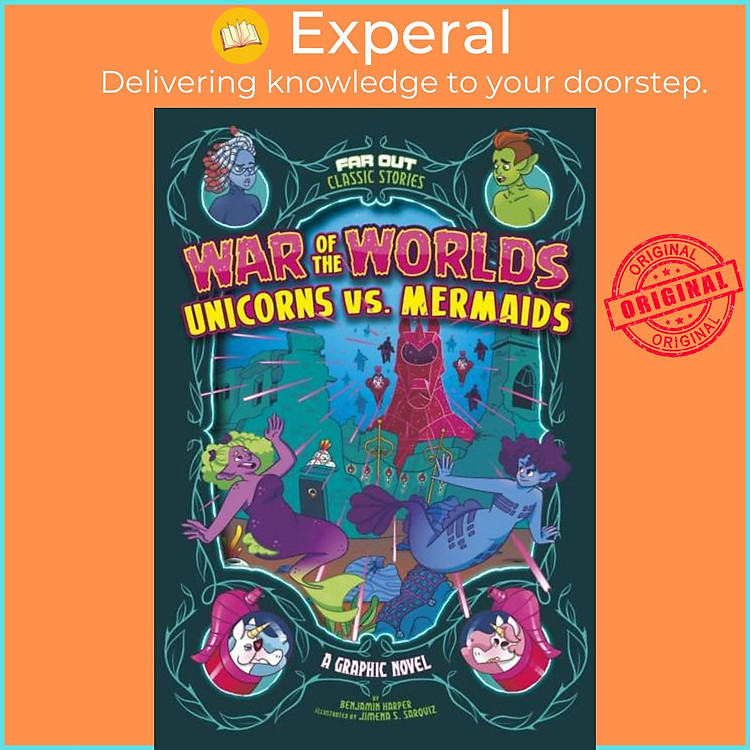 Sách - War of the Worlds Unicorns vs Mermaids by Jimena S. Sarquiz (UK edition, paperback)