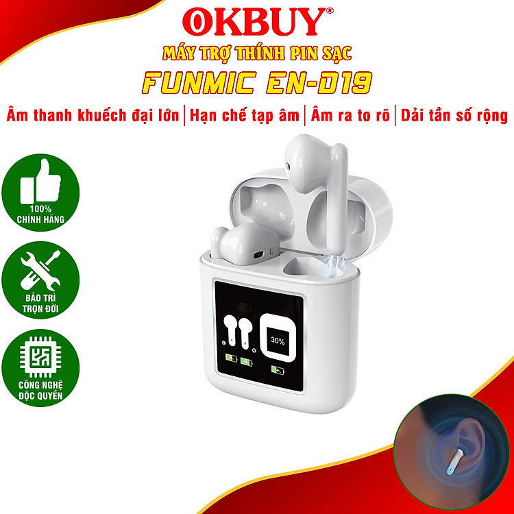 Tai nghe trợ thính không dây cho người già FUNMIC EN-D19 - Dòng cao cấp