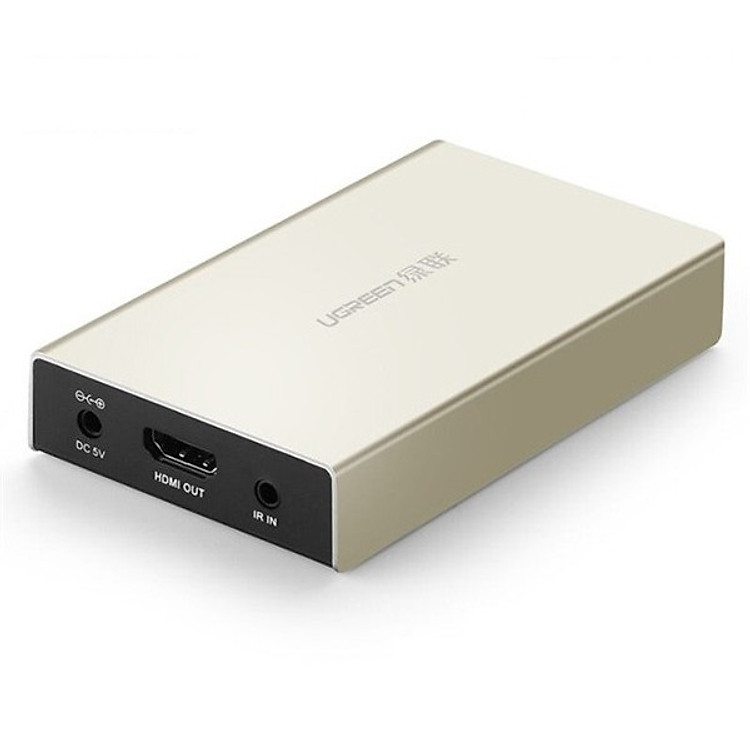Bộ nhận HDMI qua cáp Lan Cat 5E + 6 120M Màu Vàng Ugreen 116OL40283MM Hàng chính hãng