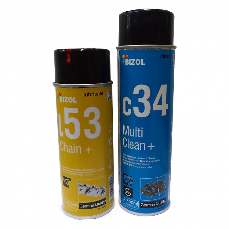 Bộ chai bôi trơn và làm sạch xích Bizol