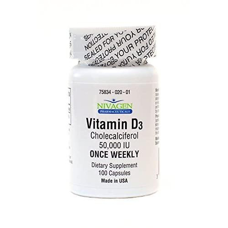 Nivagen Pharmaceuticals Inc Vitamin D3 50,000 IU (100)