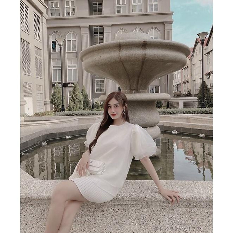 Áo Baby Doll Tay Phồng Tiểu Thư