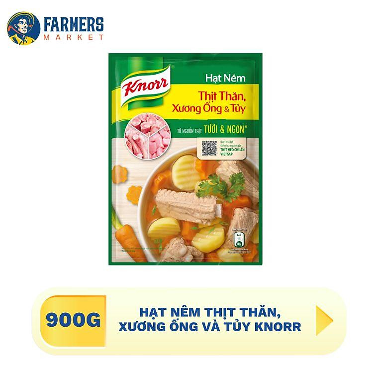 Hạt nêm thịt thăn, xương ống và tủy Knorr - 900gr