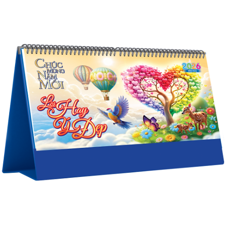 Lịch Bàn Chữ A Ngang (12×25) Nhiều Chủ Đề