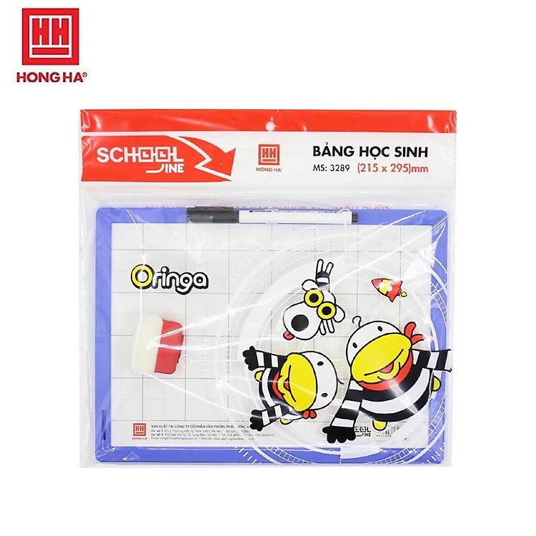 Bảng học sinh 2 mặt Friendly dùng bút và phấn Hồng Hà 3289 / 3347