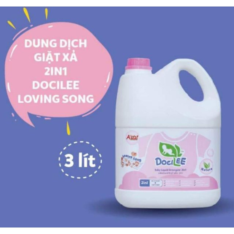 Mua Nước Giặt Xả Docilee 2in1 3000ml Chính hãng Giá rẻ - Hình ảnh 2