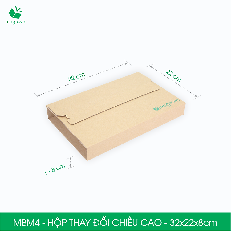 Hộp Carton MBM4 (32x22x8cm, 100 chiếc) - Ảnh 3