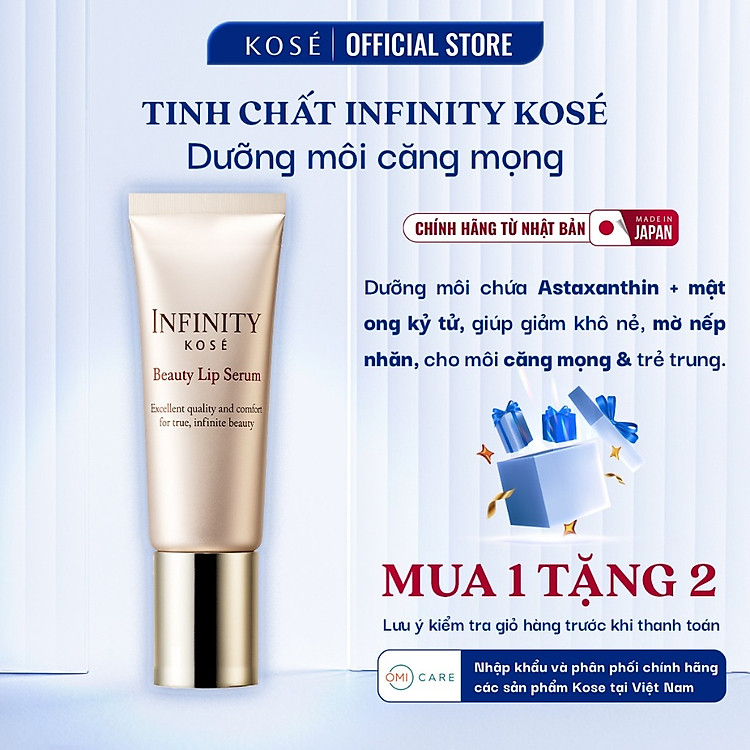 Tinh Chất Dưỡng Môi Căng Mọng Phục Hồi Nếp Nhăn, Dưỡng Ẩm Sâu Infinity Kosé Nhật Bản 11ml