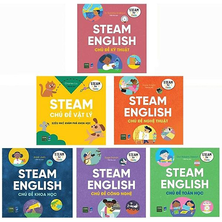 Steam English: Khoa Học, Công Nghệ, Kỹ Thuật, Nghệ Thuật, Toán Học, Vật Lý