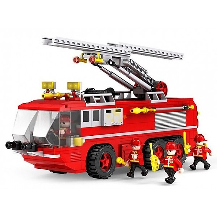 Mua tại Tiki: Đồ Chơi Lắp Ráp Xe Cứu Hỏa COGO Chính hãng Giá tốt