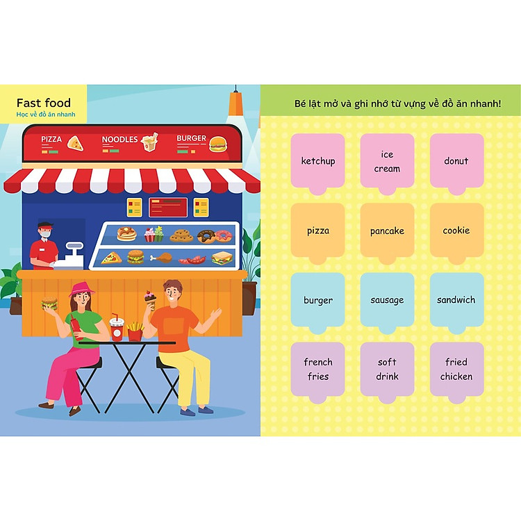 Lật Mở Từ Vựng Tiếng Anh Đầu Tiên Cho Bé - Cuốn 1 - Ảnh 4