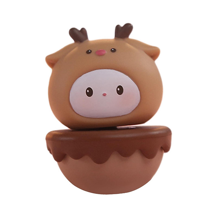 Doll Tumbler Baby Toy Mini Tumbler Toy Resin Statue Decorative Figurines Party Favors for Boys Girls Artwork Cute Tumbler Desktop Decoration