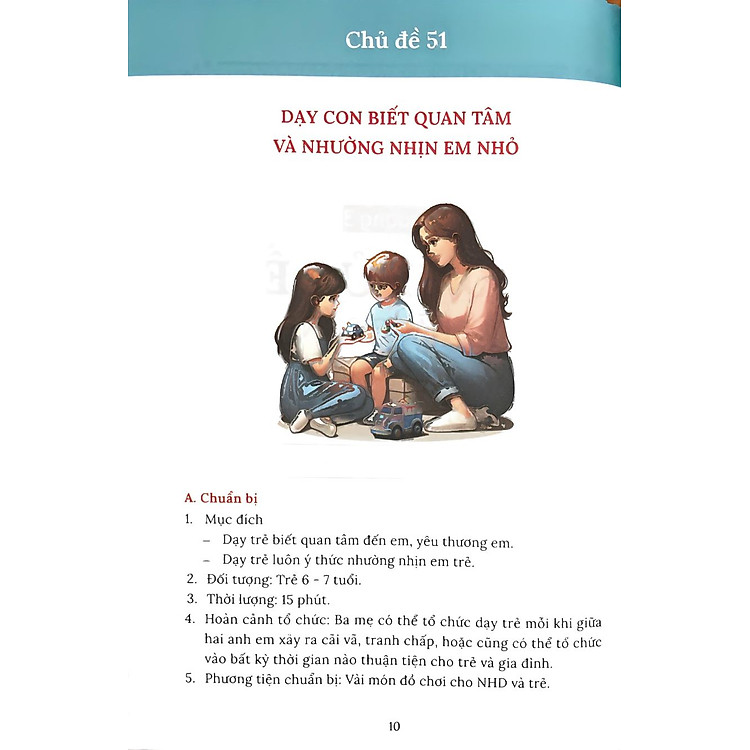100 Kỹ Năng Sống Dạy Con Trong Gia Đình (Con Từ 3 Đến 10 Tuổi) (Tập 2) - Ảnh 6