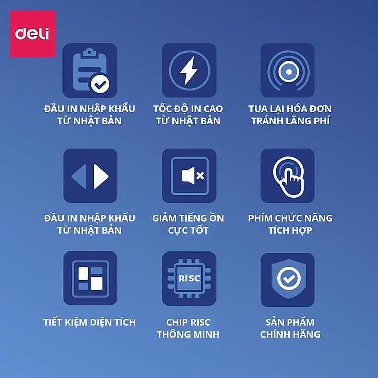 Máy In Nhiệt Deli DL-760D (Tốc Độ In 1 Đơn/s) - Ảnh 2