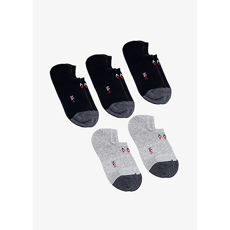 Combo 5 đôi tất nam vớ nam tat nam Cao Cấp Không Cổ MRM FASHION (Mix Màu)