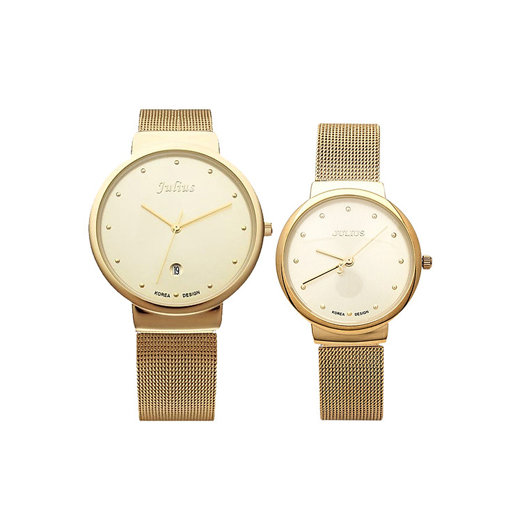 Đồng Hồ Cặp Nam Nữ Dây Kim Loại Julius JU1052 JA-426