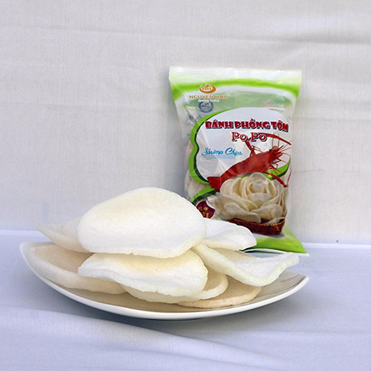 Bánh phồng tôm PoPo Nguyên Hậu gói 180g (Gói)