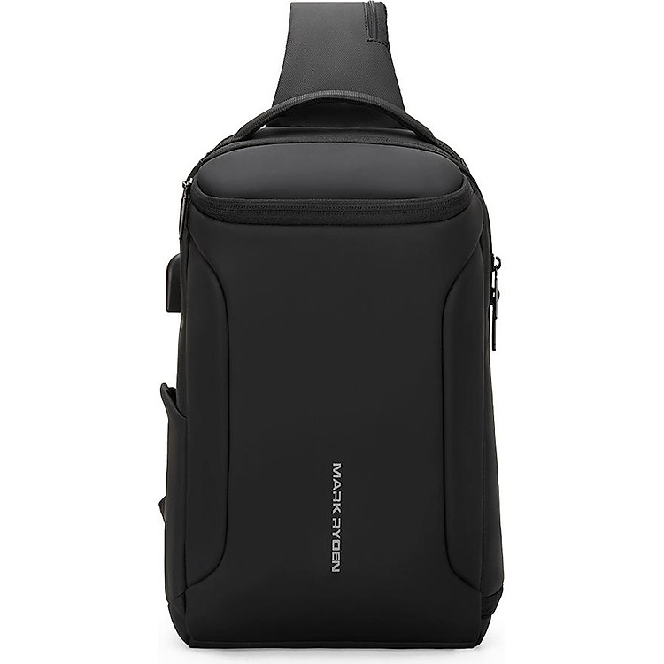 Túi Đeo Một Bên Vai Chống Trộm Dung Lượng Lớn Không Thấm Nước Có Lỗ Cấm USB Mark Ryden - Đen