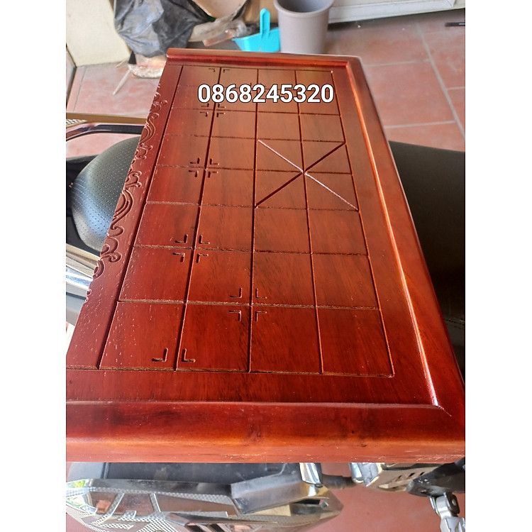 Bàn cờ tướng gỗ gõ đỏ 48x50cm Chính hãng Giá tốt